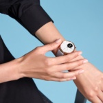 Woman's arm wearing Withings ScanWatch