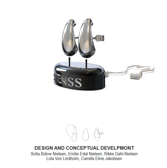 The sterling silver Senss smart earrings are designed by five students at KEA - Copenhagen Business Academy.